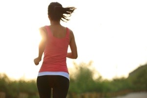 Smith Surgery-Woman jogging outside